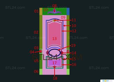 Двери резные (DVR_0350) 3D модель для ЧПУ станка